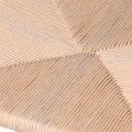 Dizajnov&aacute; jed&aacute;lensk&aacute; stolička Gaffelboen z mas&iacute;vneho dreva s kon&scaron;trukciou v čiernej farbe a sedadlo so hned&yacute;m v&yacute;pletom 77 cm