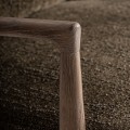 Luxusn&eacute; retro čal&uacute;nen&eacute; kaki zelen&eacute; kreslo Ulinop s dreven&yacute;mi hned&yacute;mi nožičkami a opierkami na ruky 83 cm