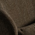 Luxusn&eacute; retro čal&uacute;nen&eacute; kaki zelen&eacute; kreslo Ulinop s dreven&yacute;mi hned&yacute;mi nožičkami a opierkami na ruky 83 cm