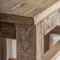 Luxusn&yacute; koloni&aacute;lny mas&iacute;vny obdĺžnikov&yacute; konzolov&yacute; stol&iacute;k Maures v hnedej farbe s &ocirc;smimi nožičkami 230 cm