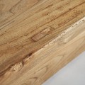 Luxusn&yacute; klasick&yacute; mas&iacute;vny obdĺžnikov&yacute; rozkladac&iacute; jed&aacute;lensk&yacute; st&ocirc;l Masera v hnedej farbe s v&yacute;raznou &scaron;trukt&uacute;rou 240 cm 