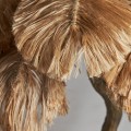 Luxusn&aacute; etno atypick&aacute; stoln&aacute; lampa Palm v tvare palmy s listami z pr&iacute;rodn&eacute;ho vl&aacute;kna v zlato hnedej farbe 80 cm