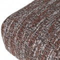 Luxusn&eacute; boucl&eacute; modern&eacute; čal&uacute;nen&eacute; kreslo Rebor s hnedo bielym &scaron;trukt&uacute;rovan&yacute;m poťahom a tromi nohami 87 cm