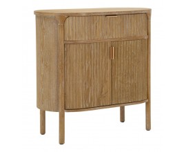 &Scaron;t&yacute;lov&yacute; art deco hned&yacute; ov&aacute;lny dvojdverov&yacute; pr&iacute;born&iacute;k Meer so zlat&yacute;mi &uacute;chytkami s v&yacute;raznou dr&aacute;žkovanou &scaron;trukt&uacute;rou 82 cm