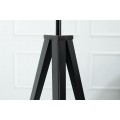 Dizajnov&aacute; stojaca retro lampa Tripod čierna