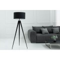 Dizajnov&aacute; stojaca retro lampa Tripod čierna