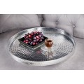 Art-deco set okr&uacute;hlych konferenčn&yacute;ch stol&iacute;kov Elements strieborn&aacute; 57cm