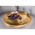 Art-deco set okr&uacute;hlych pr&iacute;ručn&yacute;ch stol&iacute;kov Elements zlat&aacute; 53cm